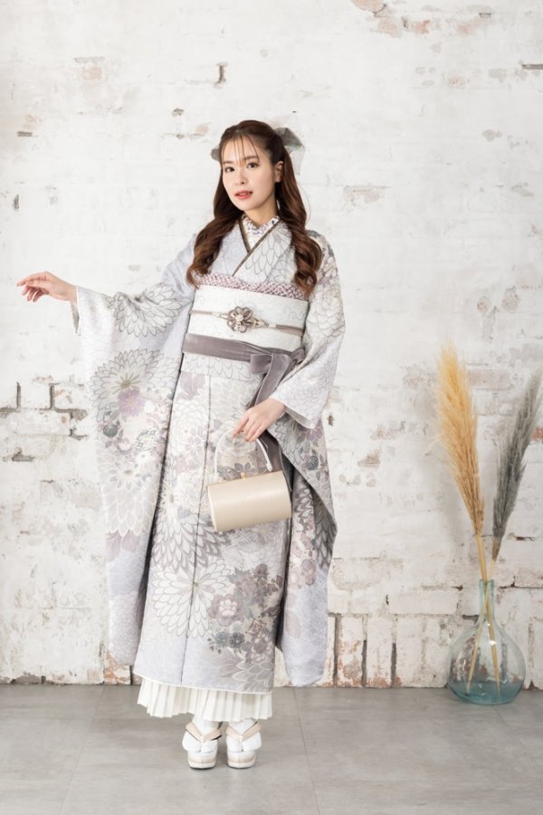 正絹振袖ラフィネモカ RF-28 -ムーンストーン- - 画像 (5)