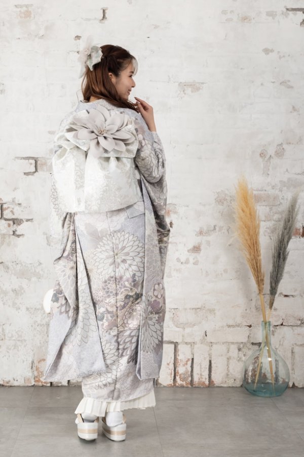 正絹振袖ラフィネモカ RF-28 -ムーンストーン- - 画像 (4)