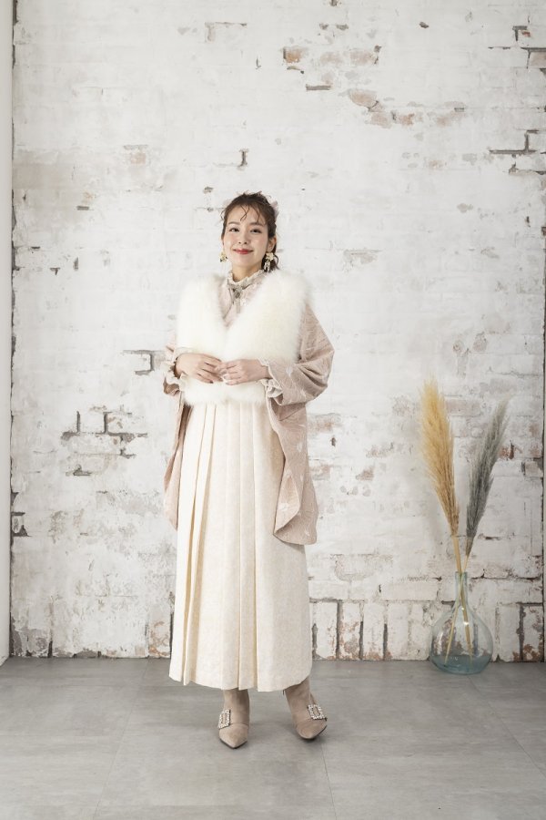 【アウトレット】ラフィネモカ二尺袖/卒業袴 レディース ファー ベスト