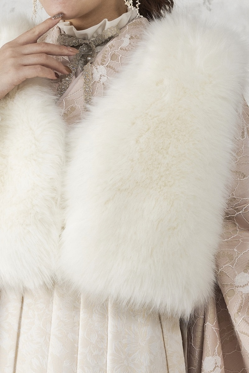 【アウトレット】ラフィネモカ二尺袖/卒業袴 レディース ファー ベスト - 画像 (3)