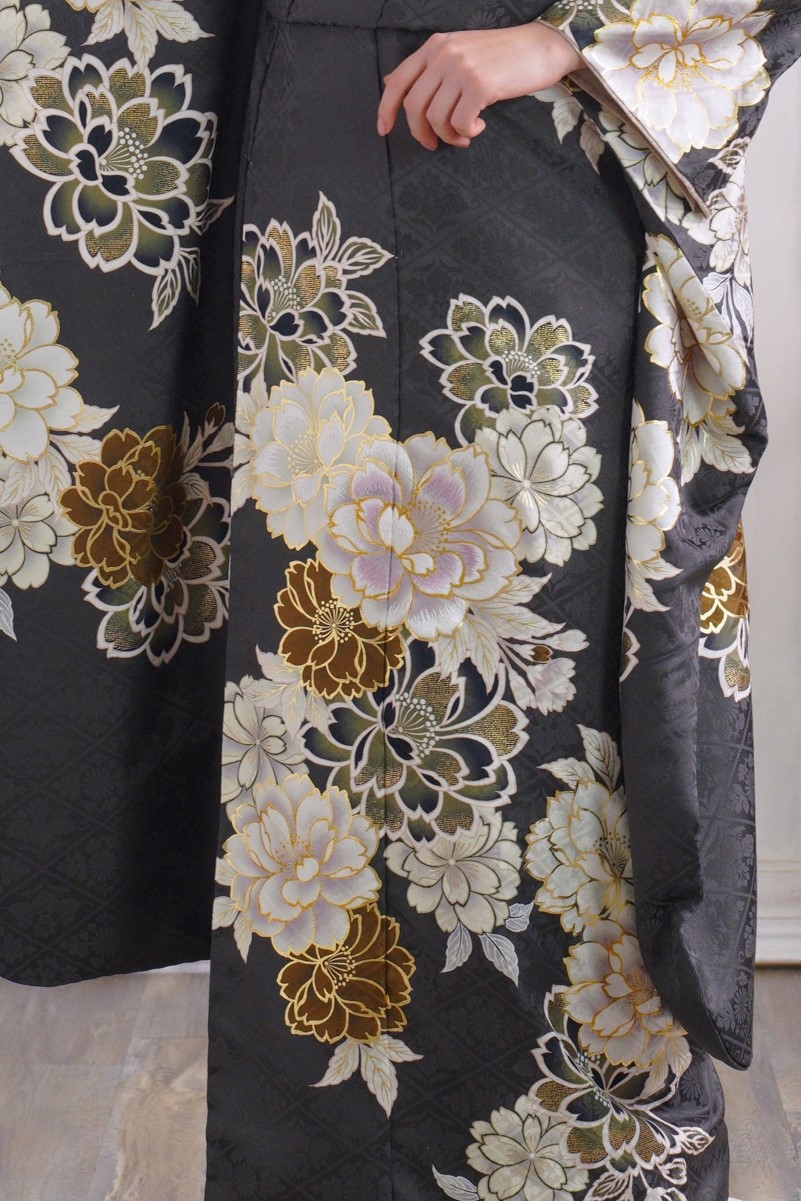 正絹振袖ラフィネモカ RF-15 -ディープグレー- - 画像 (9)
