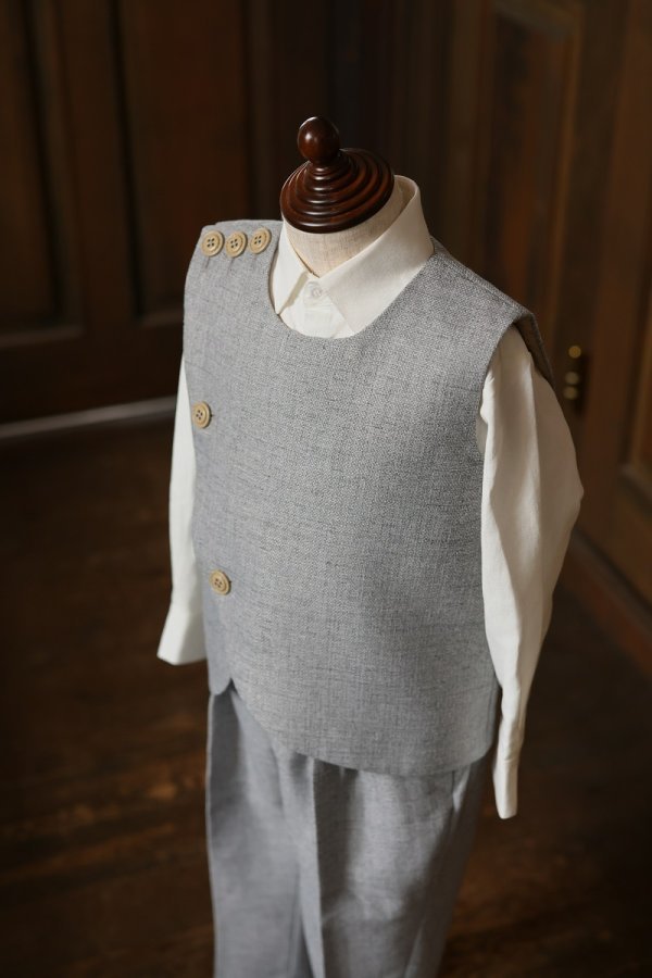 キッズタキシード B-253 グレー - 画像 (3)