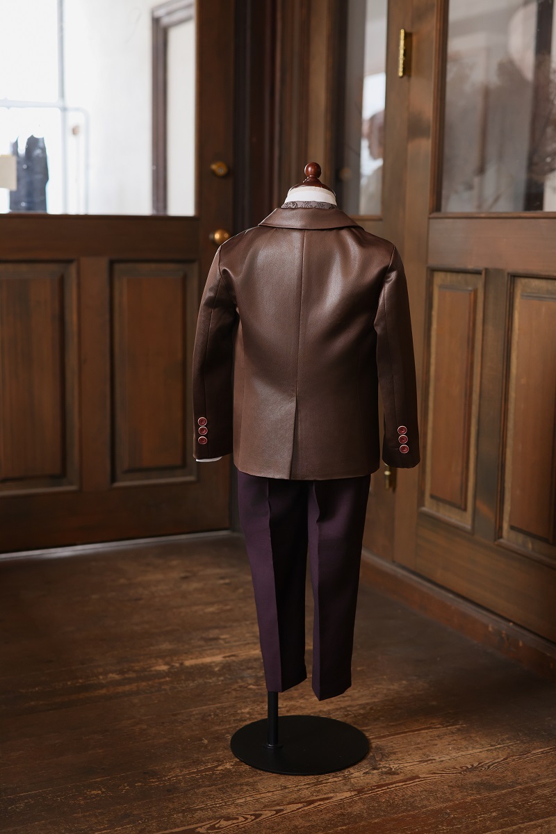 【現品110㎝】キッズタキシード RT-042 ブラウン - 画像 (2)