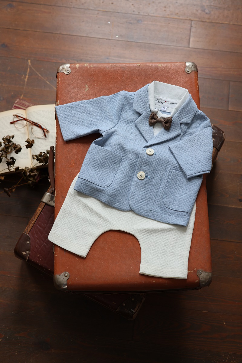 【現品70cm】ベビータキシード　RTB-031　ブルー