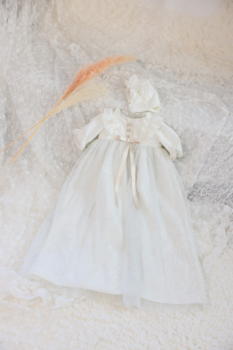 【現品60cm】ベビードレスRB-834　ホワイト - 画像 (2)