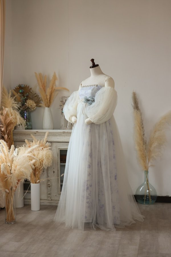 【現品】マタニティードレス R-2018 ブルー