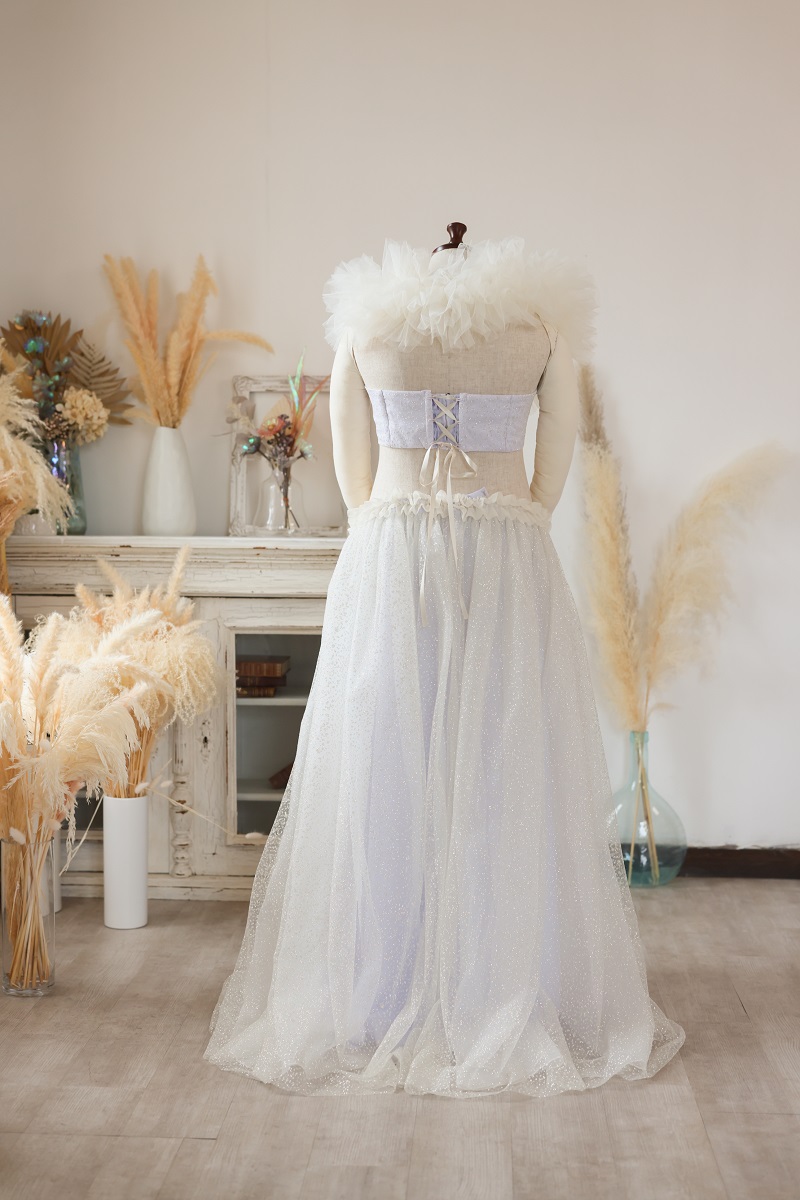 【現品】マタニティードレス R-2019 パープル - 画像 (3)