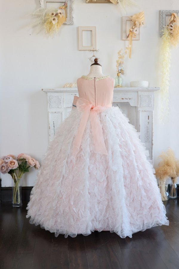 【現品120㎝】ロングドレスR-134 ピンク - 画像 (2)