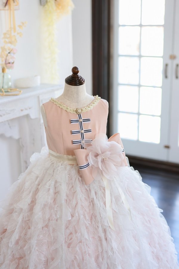 【現品120㎝】ロングドレスR-134 ピンク - 画像 (4)