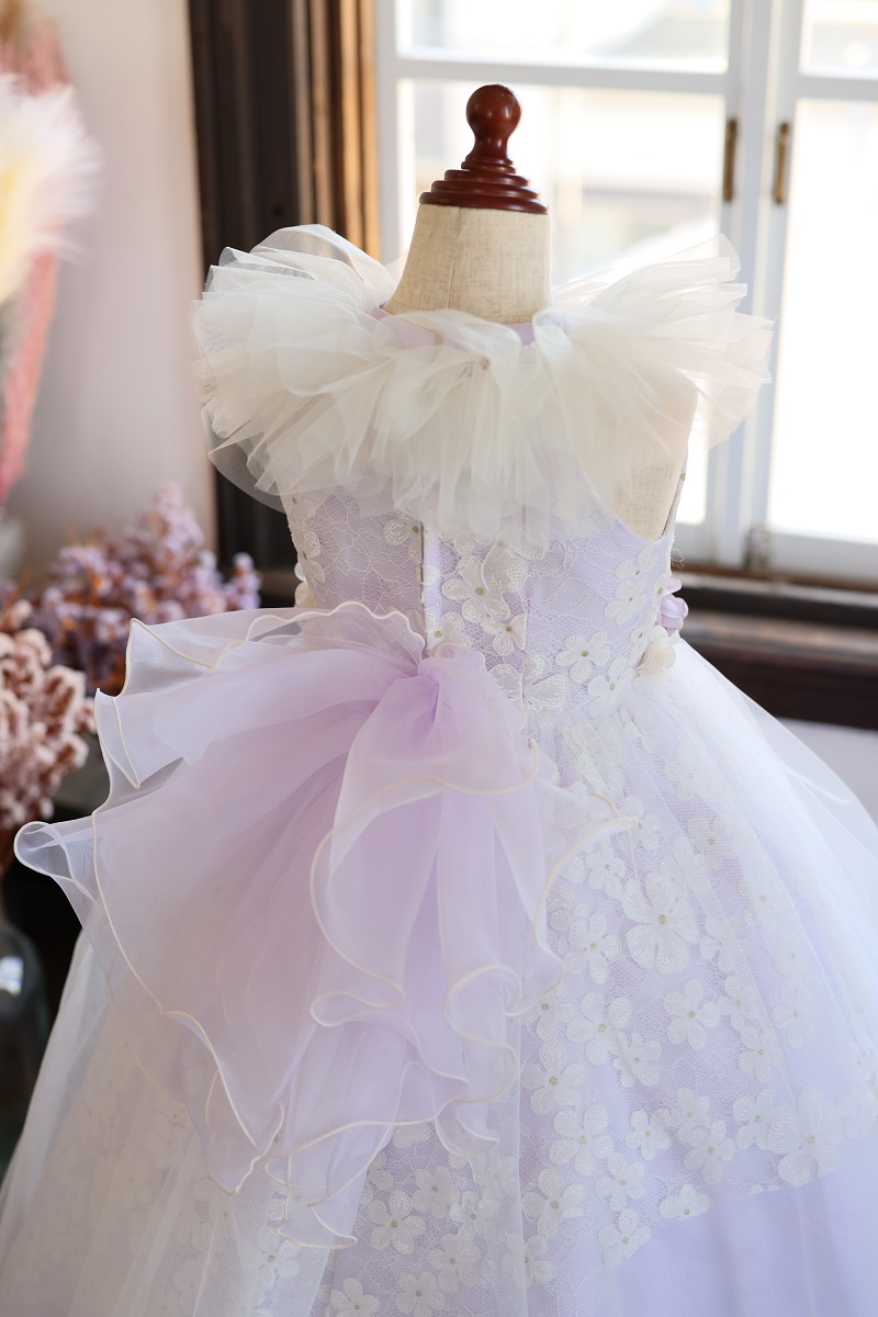 【現品120㎝】ロングドレスR-125　パープル - 画像 (5)