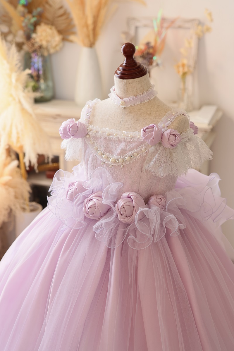 ロングドレスR-128 パープル - 画像 (5)