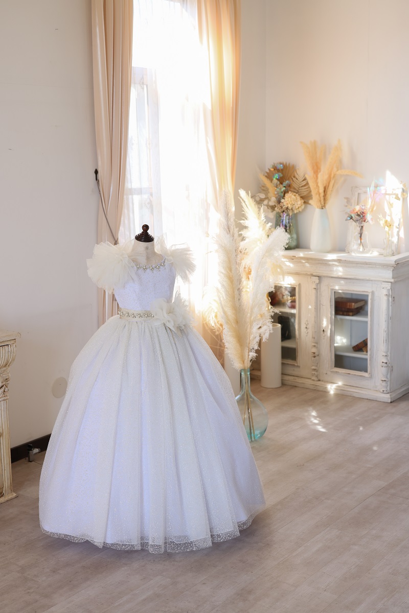 【現品120㎝】ロングドレスR-129 パープル - 画像 (3)