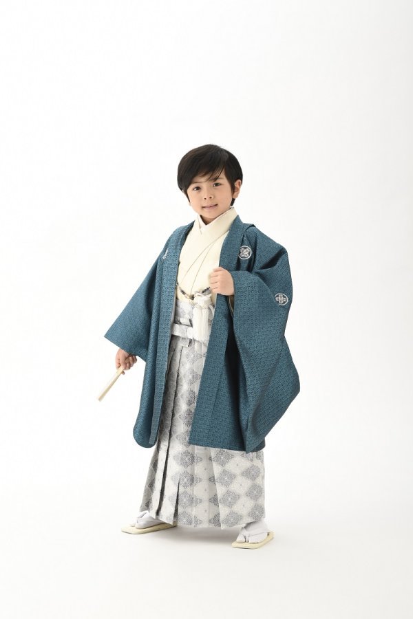 花わらべジュニア男児セット10歳 ～13歳　【ｴﾒﾗﾙﾄﾞｸﾞﾘｰﾝ×ﾍﾞｰｼﾞｭ】