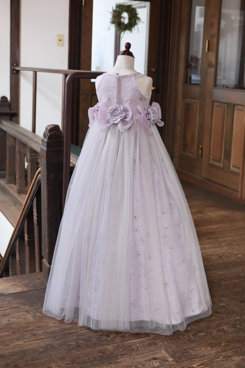 ロングドレスR-086 パープル - 画像 (3)