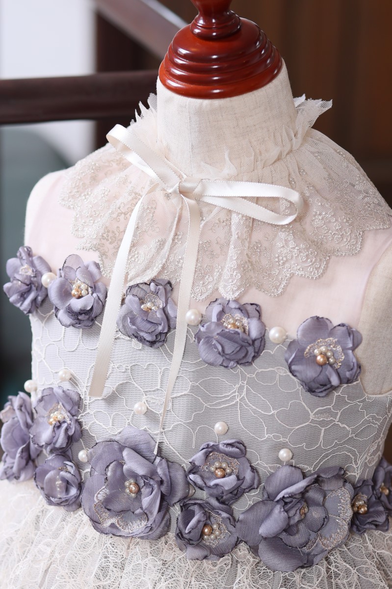 ロングドレスR-092 グレー - 画像 (5)