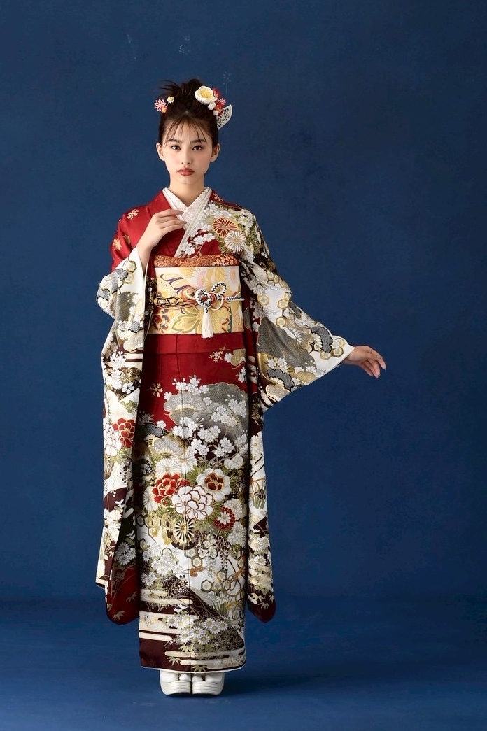 2026正絹振袖　ひいな　№1179 　-緋色- - 画像 (2)