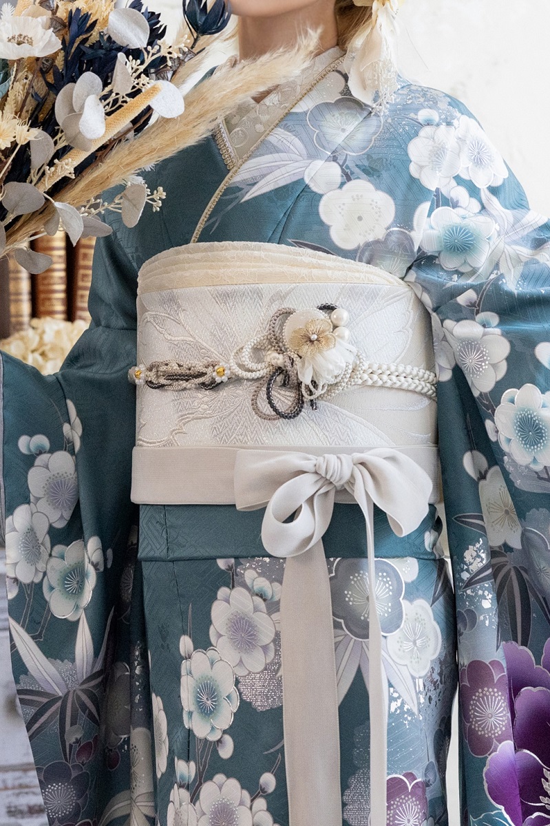 袋帯【正絹】振袖用 RFO-31 ベージュ