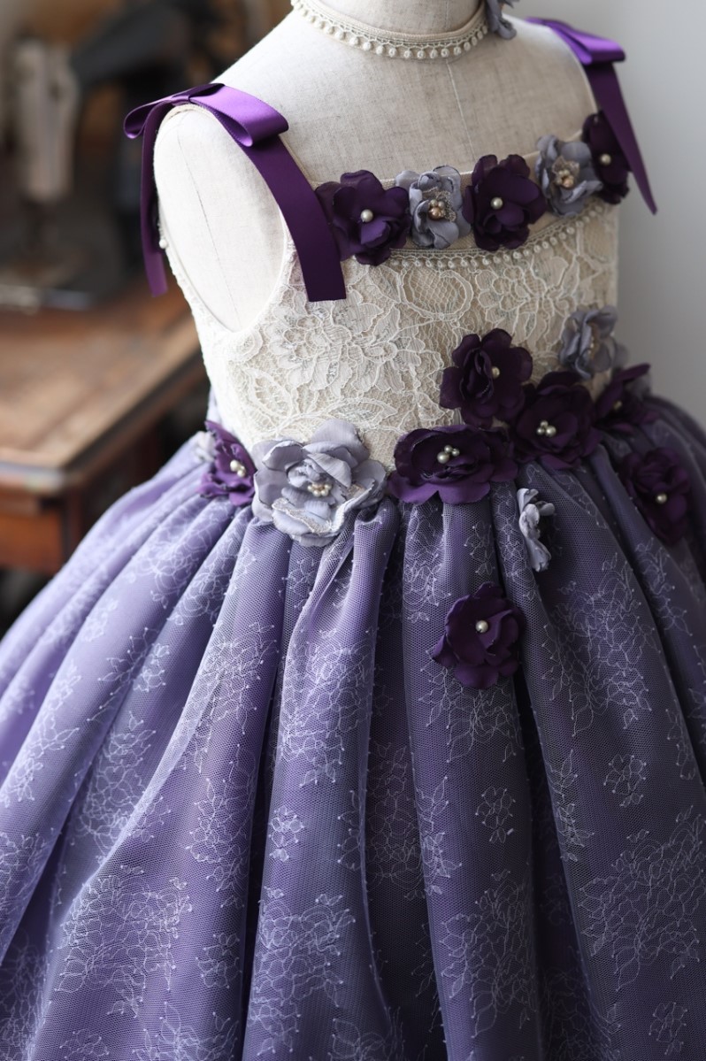 ロングドレスR-089　パープル - 画像 (10)