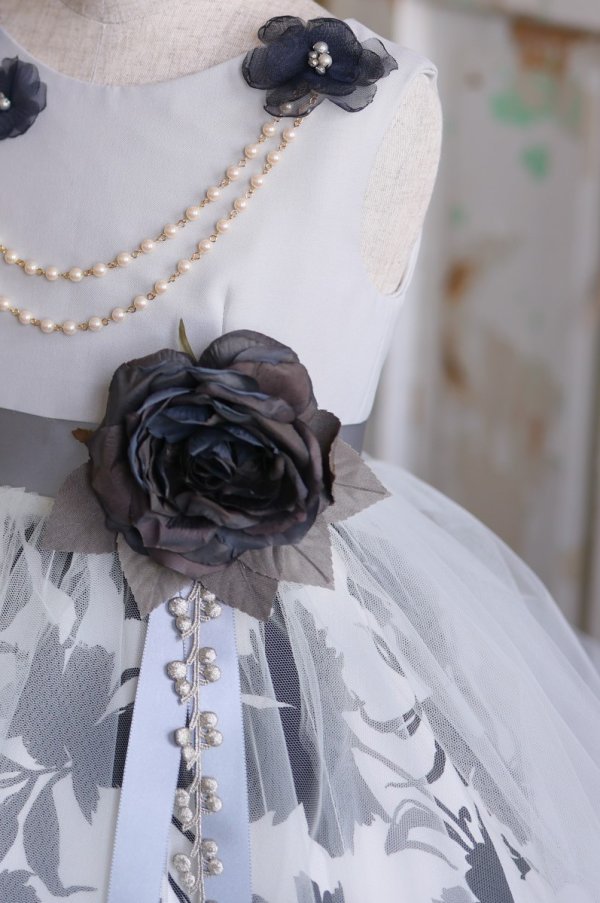 ロングドレスR-084 オフホワイト - 画像 (5)