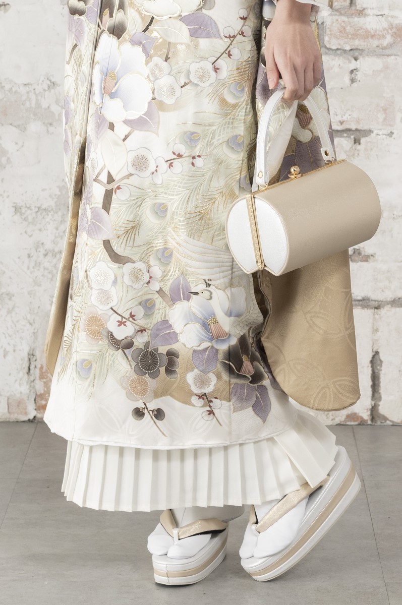 正絹振袖ラフィネモカ RF-20　-フェザーホワイト- - 画像 (5)