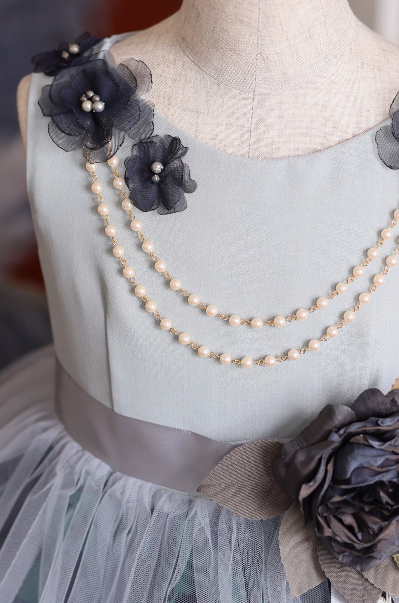 ロングドレスR-084 グリーン - 画像 (4)