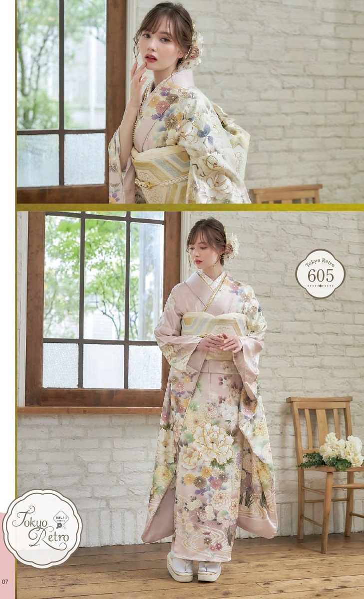 2025正絹振袖 東京レトロ TR-605【エリア限定商品につき価格非表示】