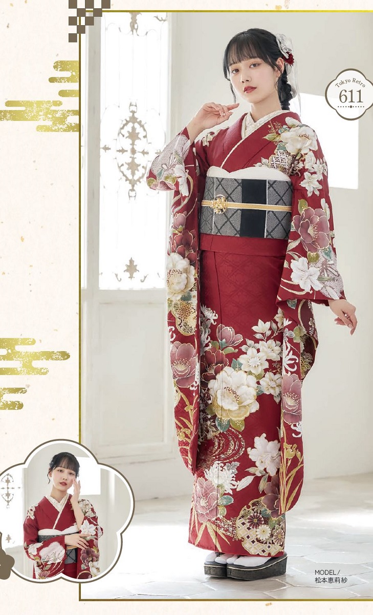 2025正絹振袖 東京レトロ TR-611【エリア限定商品につき価格非表示】