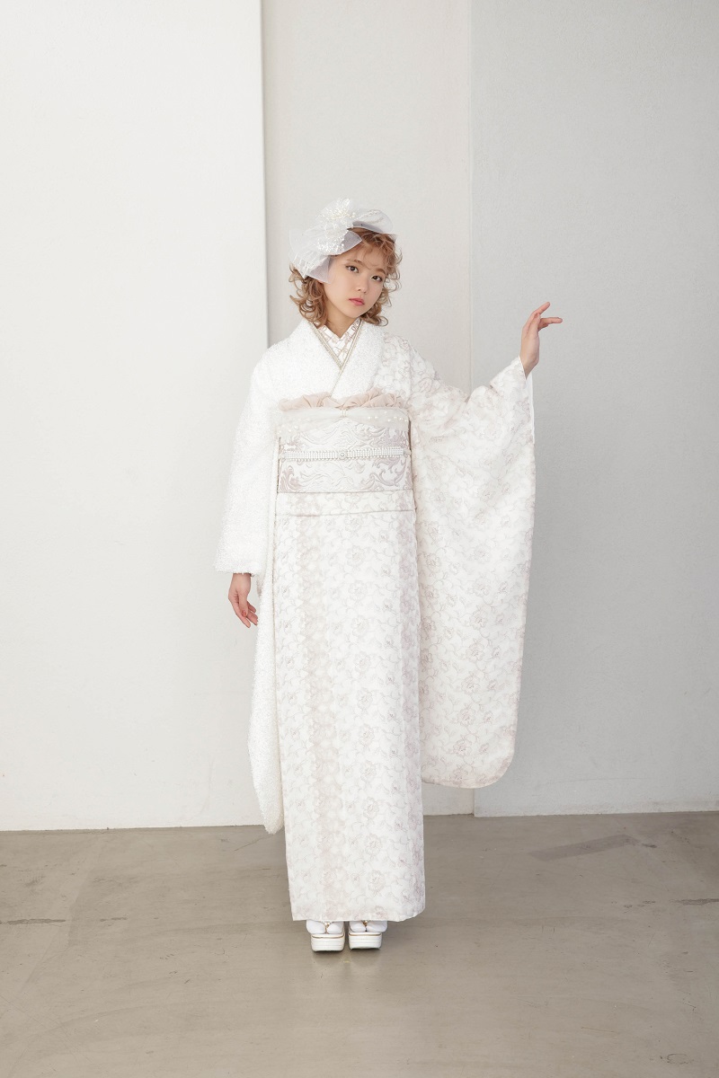 合繊振袖ラフィネモカ GF-72 フェザリーレース - 画像 (28)