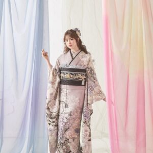 2025正絹振袖　假屋崎省吾振袖の世界№.852　ピンクベージュ