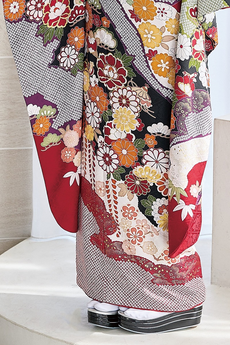 2025正絹振袖 プチブラン№.48801 赤 - 画像 (3)