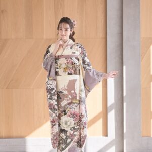 2025正絹振袖　プチブラン№.38807 さくらピンク