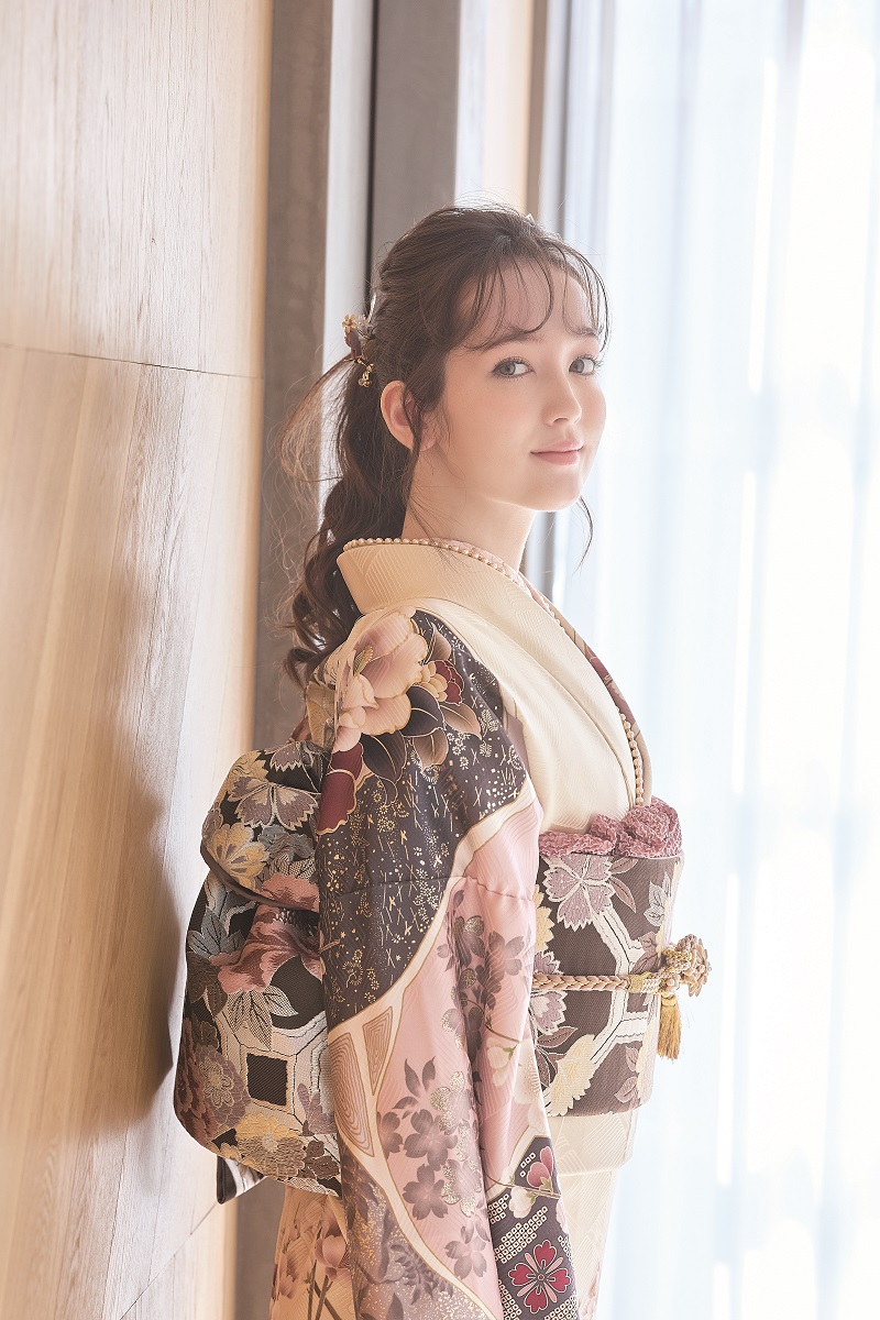 2025正絹振袖　プチブラン№.38807 さくらピンク - 画像 (5)
