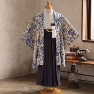 【現品】ラフィネココ×花わらべ男児セット2023 3歳 【C:オフ/ブルー】