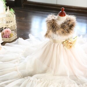 ロングドレスR-031　アイボリー