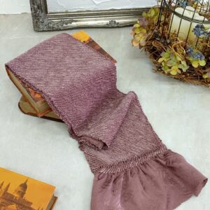 人目・柳総絞り帯揚　2023ﾗﾌｨﾈ別注ｶﾗｰ　正絹【残数限り】くすみピンク