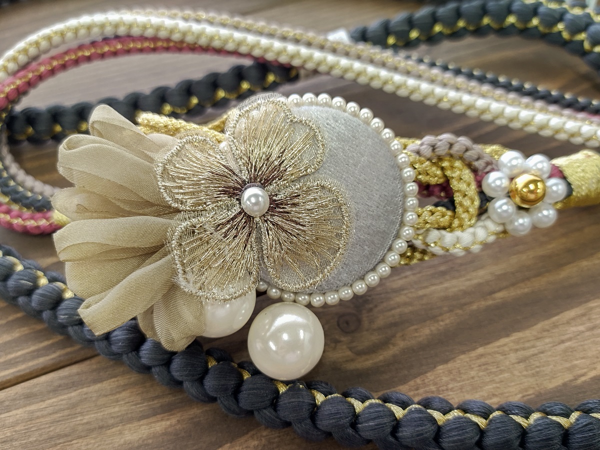 '-ラフィネオリジナル- 帯〆FKパーツ着脱式 ROJ-32ディープグレー - 画像 (9)