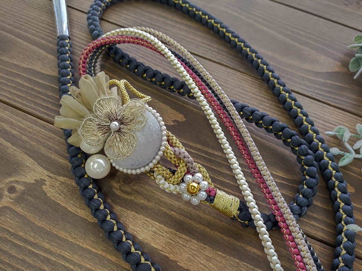 '-ラフィネオリジナル- 帯〆FKパーツ着脱式 ROJ-32ディープグレー - 画像 (6)