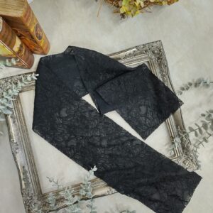 ラフィネ レース半衿/ボンディングレース ブラック