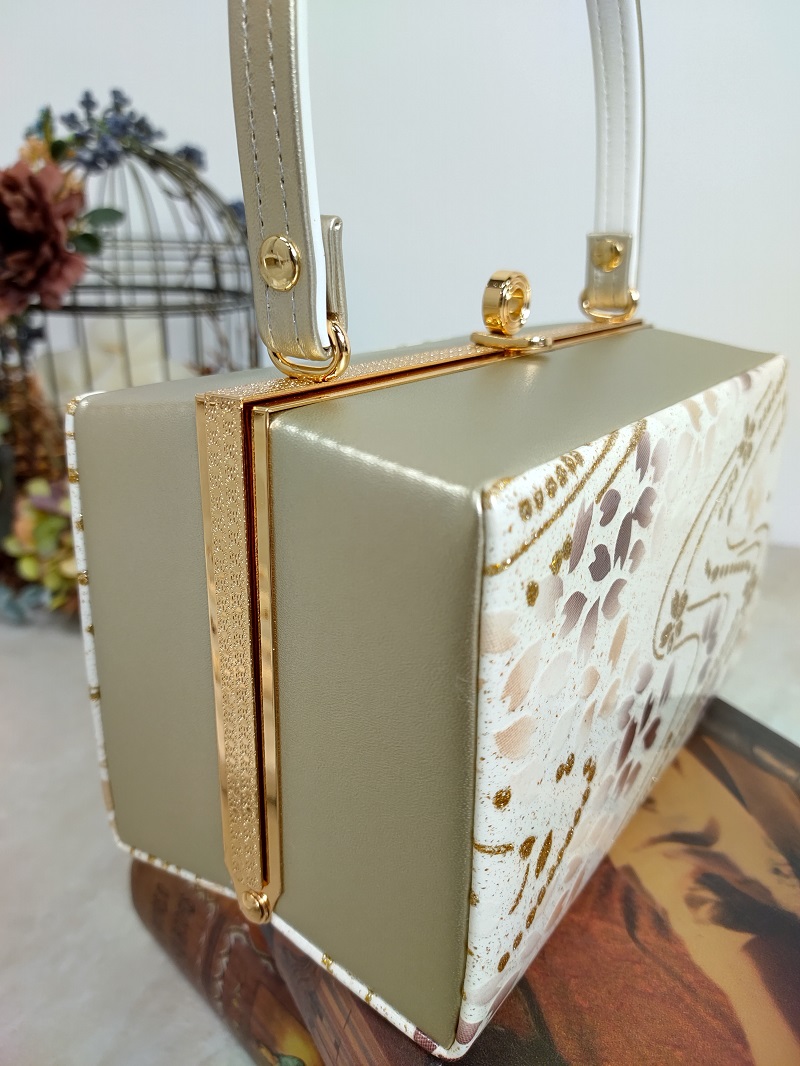 合皮草履バッグset現品 RKB-23bむらさき小花 - 画像 (3)