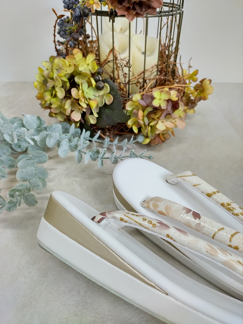 合皮草履バッグset現品 RKB-23bむらさき小花 - 画像 (5)