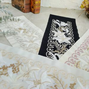 ししゅう半衿【ﾎﾟﾘ合繊】彩小径-LONGCIEL- 4色