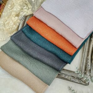 ラフィネオリジナル【正絹】ﾆｭｱﾝｽｶﾗｰふくれ平帯揚　-6色-