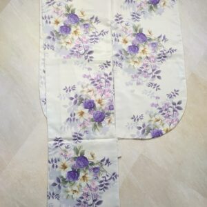 二尺袖ボヌールRMO2310-c2 ブーケ白紫