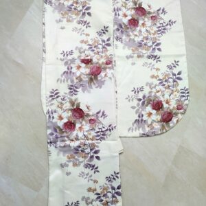 二尺袖ボヌールRMO2310-c3 ブーケ白エンジ