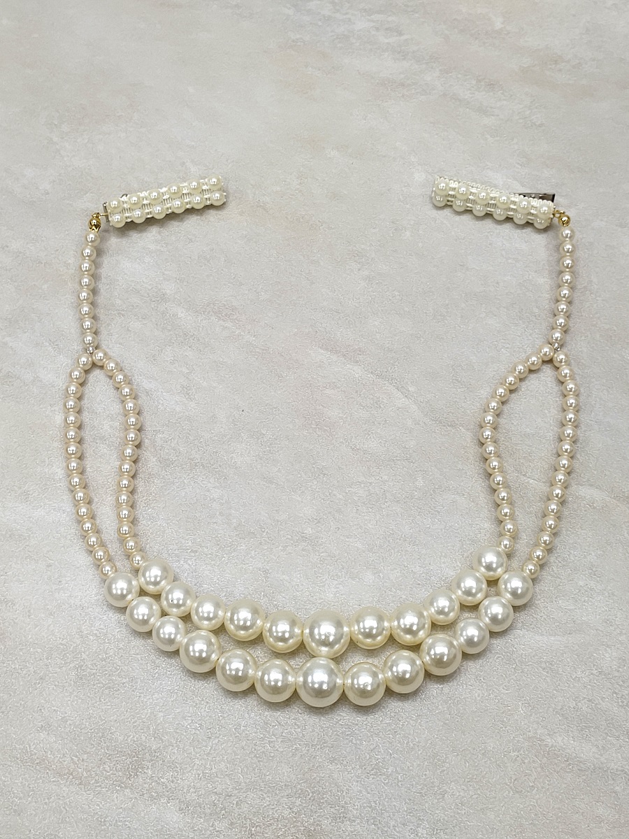 ﾗﾌｨﾈﾓｶ帯〆飾り　FK-120　パール帯飾り - 画像 (2)