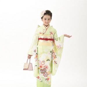 花うさぎ7歳きもの HO-3【ヒワ】