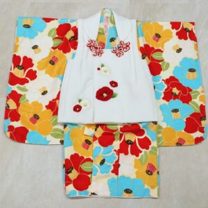 【受注品】3歳女児被布セット 「あやめ2404No,2」