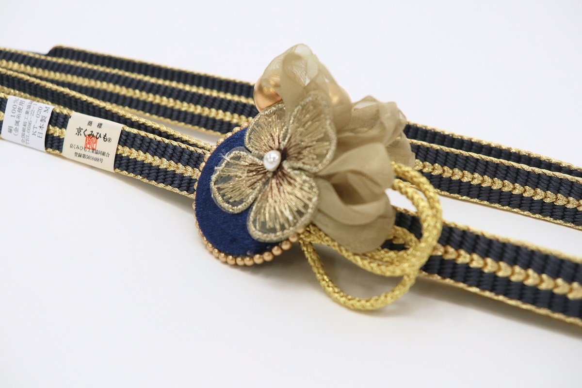 '-ラフィネオリジナル- 国産平帯〆FKパーツ着脱式 ROJ-102ネイビー×ネイビー - 画像 (2)