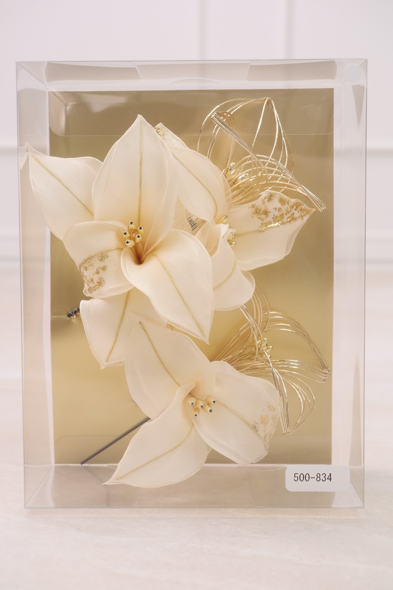 大人用 髪飾り 水引×ユリ RCH500-834 -2colors- - 画像 (3)