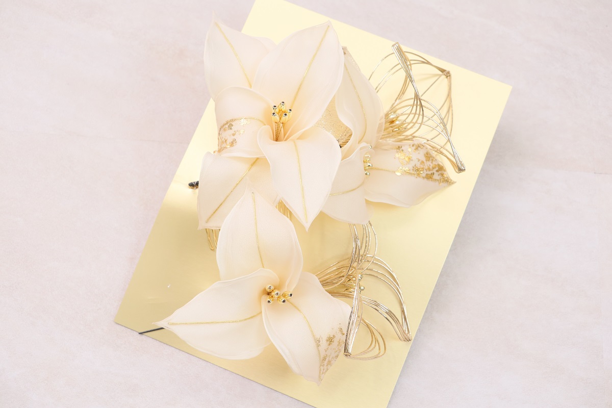 大人用 髪飾り 水引×ユリ RCH500-834 -2colors- - 画像 (10)